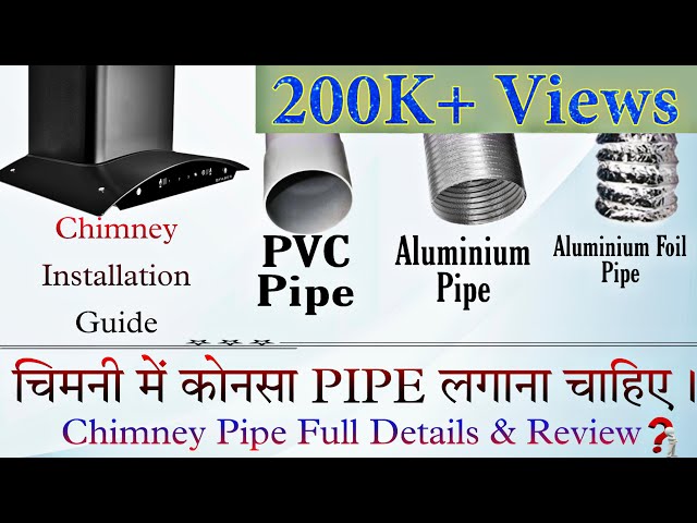 Kitchen Chimney Installation | Best Pipe For Chimney | Pipe Installation  Full Details u0026 Review - YouTube