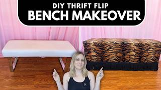 Budget-Friendly DIY Bench Slipcover | Thrift Flip Makeover
