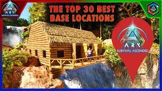 Top 30 Best Base Locations in Ark: Survival Ascended The Island Map