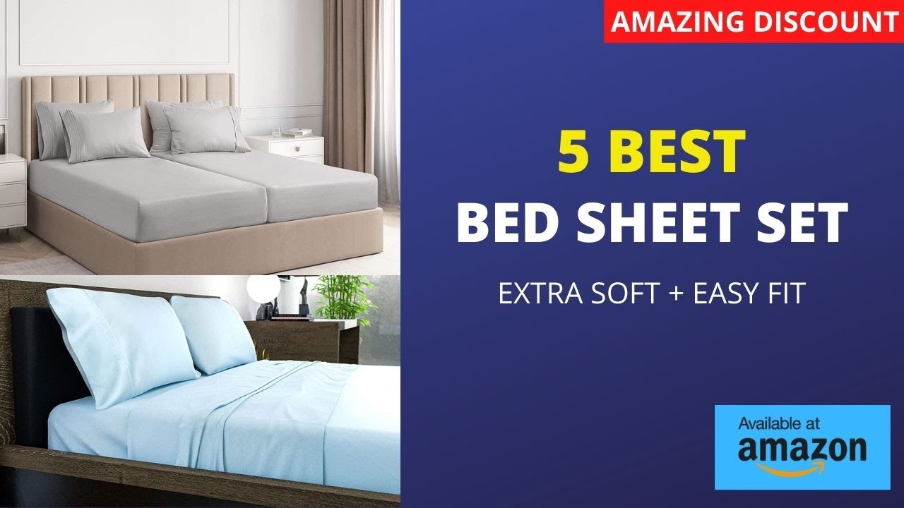 5 Best Bed Sheets | Fitted Sheet, Silk Sheets Deep Pocket Sheets Full Comforter sheet | 5 best one's
