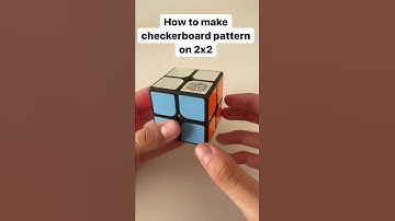 Thumbnail of How to make checkerboard pattern on a 2x2 Rubik’s cube