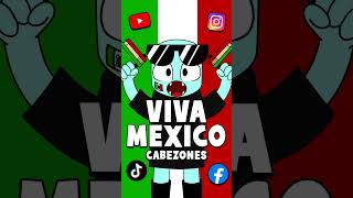 🎆 ¡Viva MEXICO Cabezones! 😃 #vivamexico #15deseptiembre #shorts  #méxico #marcianos #viral #cartoon