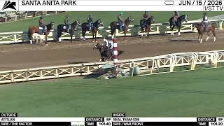 Work of the Day at Santa Anita Park: Atitlan & Seal Team worked 5 Furlongs on June 15th, 2026