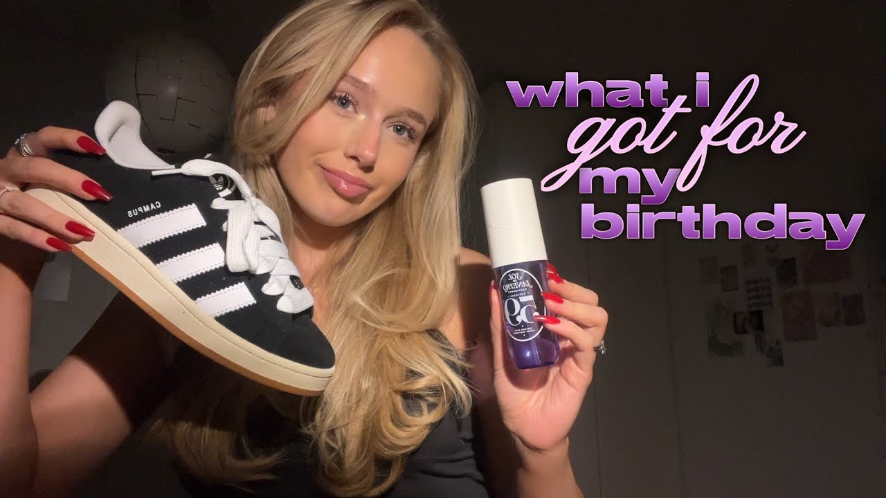 ASMR what I got for my birthday 🎉🎂