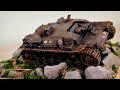 Диорама Брошенный немецкий танк StuG |||  How to make a diorama WW2