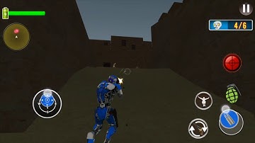 Police Robot Strike - Zombie Shooting games in Zombie Hospital