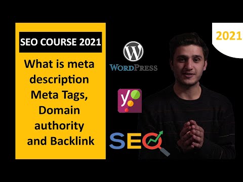 What is Meta Description Meta Tags Domain Authority and Backlinks  SEO COURSE 2021