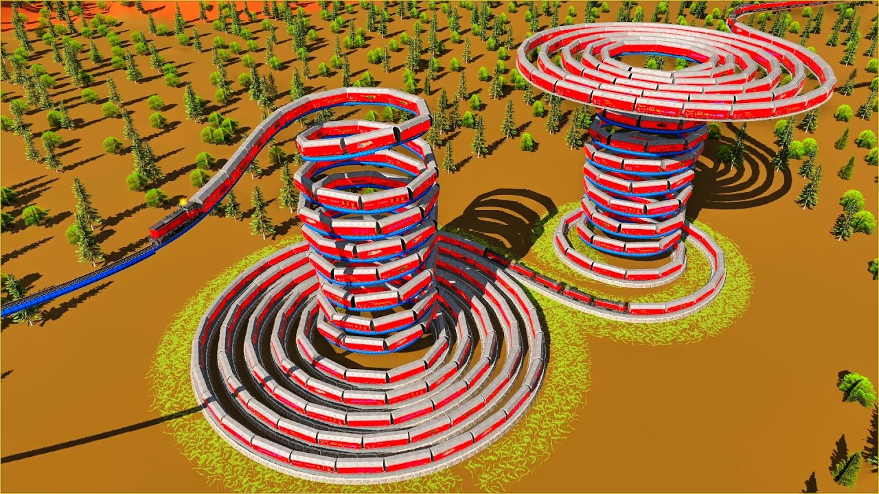 Strange Rails Amazing😱Two Strange & Thrilling Spiral Rails Similar to Inverted ...