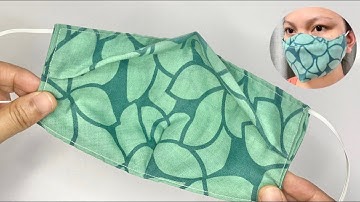 Quick and Easy 3D Face Mask! NO FOG on Glasses Face Mask Sewing Tutorial