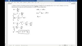 Dynamics - Rectilinear Kinematics Example 2 Wealth