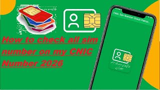 How to check all sim number on my CNIC Number 2026 | Deaf Sign Expert Solution screenshot 5