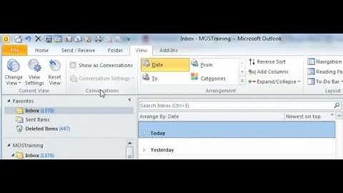 How to use Microsoft Outlook 2010 Show as Conversations