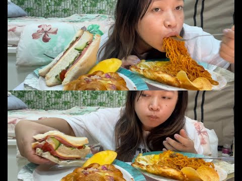 || dherai samay paxi  feri tpi haruko majh ma mero sano Mukbang 2x spicy, sandwich, egg 🍳,mini pizza