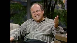 Celebrity Johnny Carson and Danny Devito talking about Rhea and New Jersey Profile
