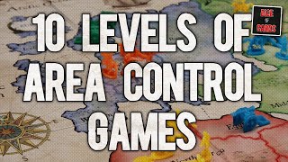 10 Complexity Levels of Area Control Games