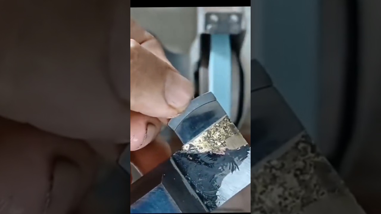 Superb skills of a handmade knife master. #engineering #machine