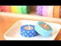 色、整列。マスキングテープみたいなキャンドル作り。diy craft Masking tape candle