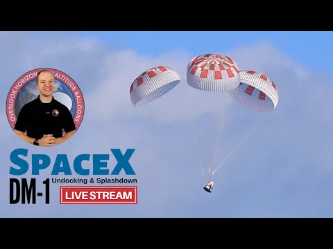 SpaceX DM-1 Undocking & Splashdown 🔴 Live Commentary