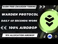 Warden protocol airdrop update• Warden protocol claim• warden og roll claim •