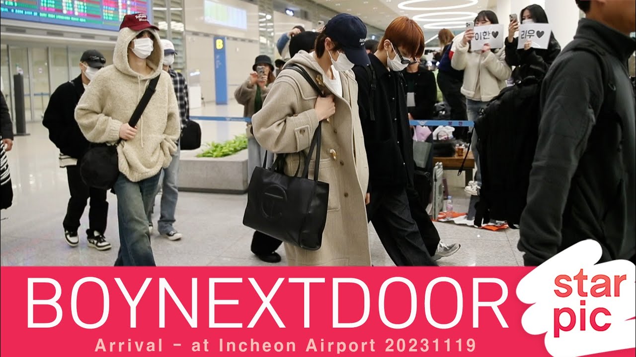 보이넥스트도어 '상큼한 아침인사!' [STARPIC] / BOYNEXTDOOR Arrival - at Incheon Airport 20231119