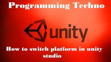How to switch platform in unity studio