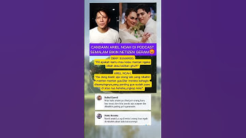 Candaan Ariel NOAH tentang Mantan di Podcast densu bikin marah netizen  #shorts