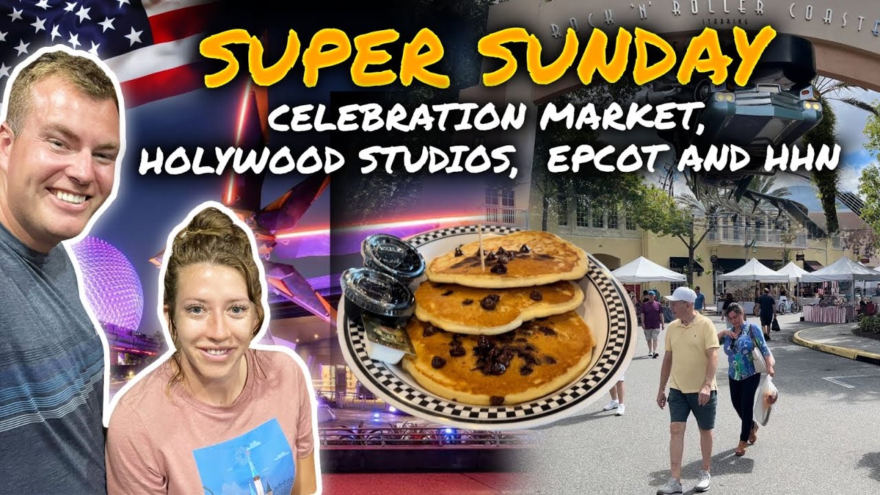 Disney World Hollywood Studios, Epcot, Halloween Horror Nights Orlando & Celebration Market! 🇺🇸