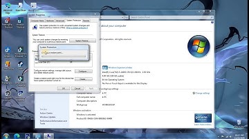 Activate Restore Points In Windows 7