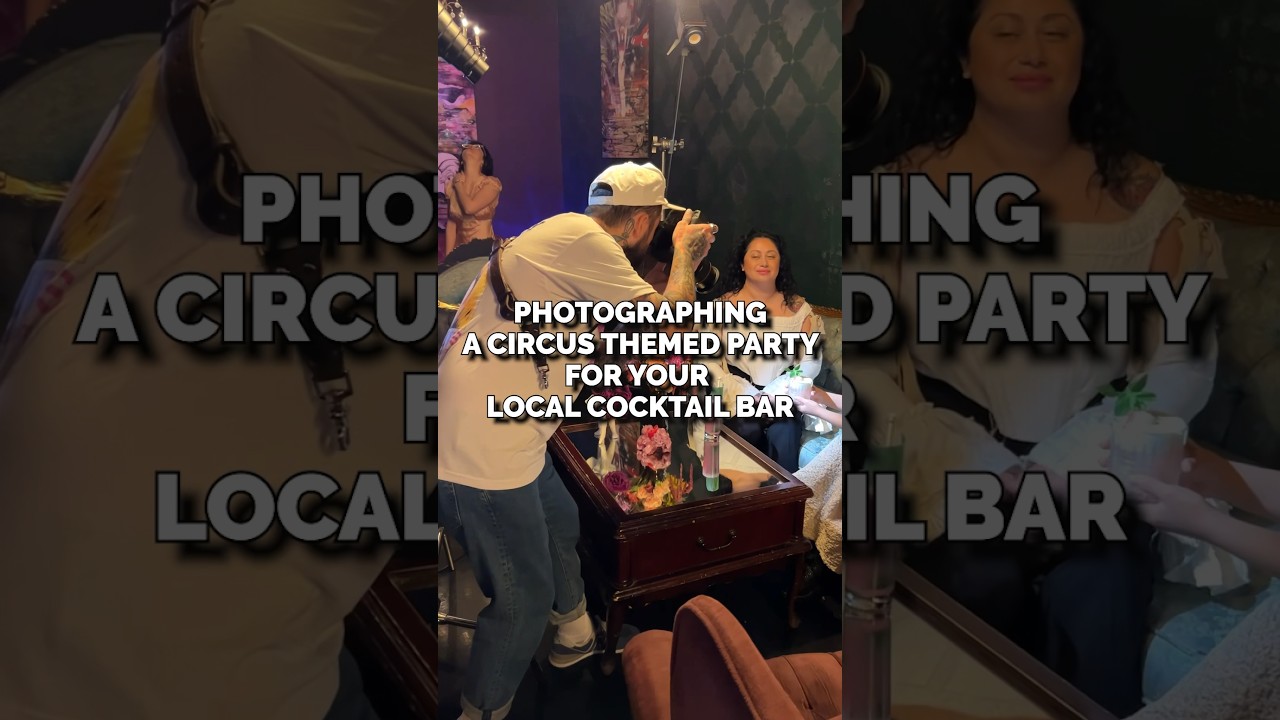 Photographing a circus themed party for a local bar 