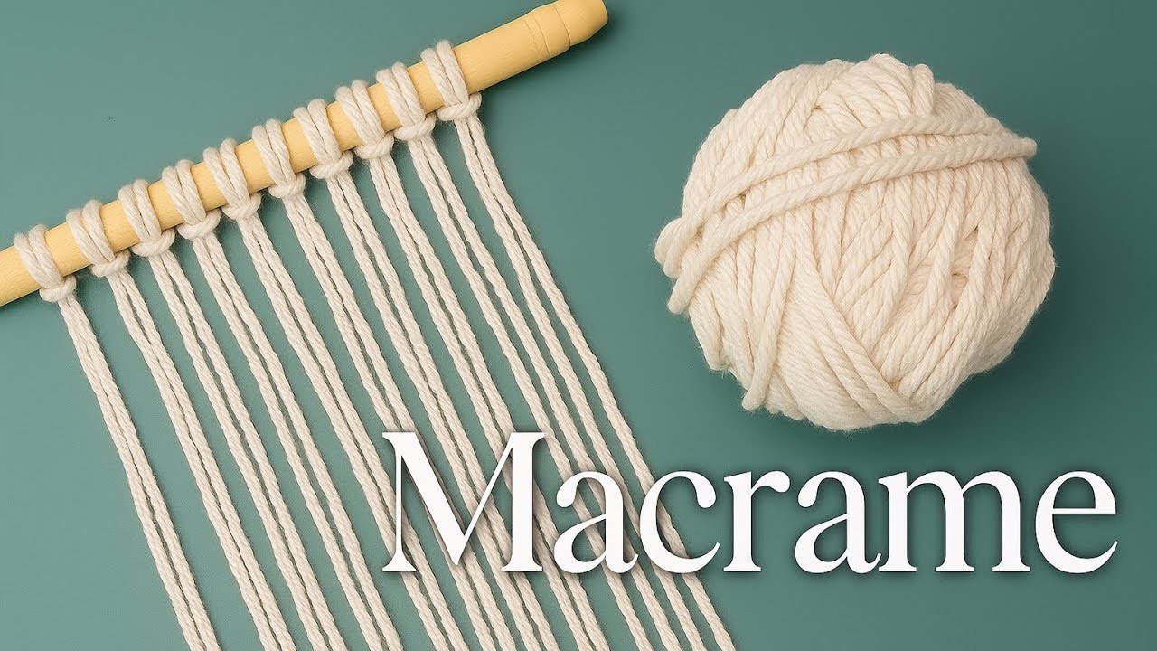 Macrame Pattern Tutorial - Macrame Wall Hanging Simple Design! 