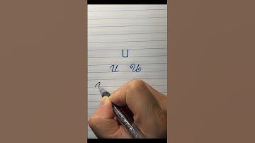 Write beautiful cursvie letter U for beginners #shorts #handwriting #cursive  #viral #letteru