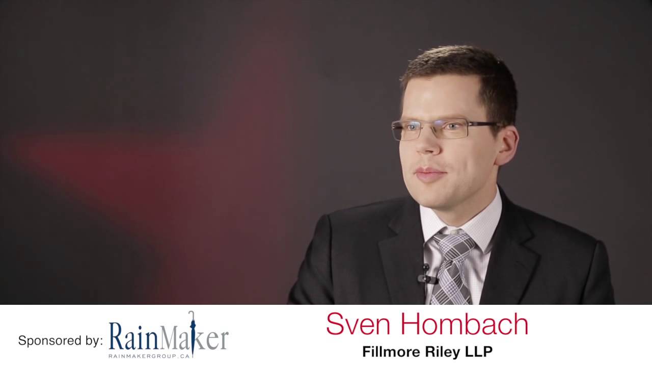 Sven Hombach - Fillmore Riley LLP – Lexpert Rising Stars 2014 - YouTube