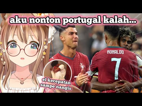 Ketika Risu nonton & dukung Portugal di Pildun 2026, Sedih pas kalah lawan spanyol
