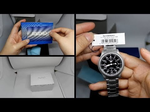 Seiko 5 SNK809K1 Automatic 21 Jewels Original UNBOXING - YouTube