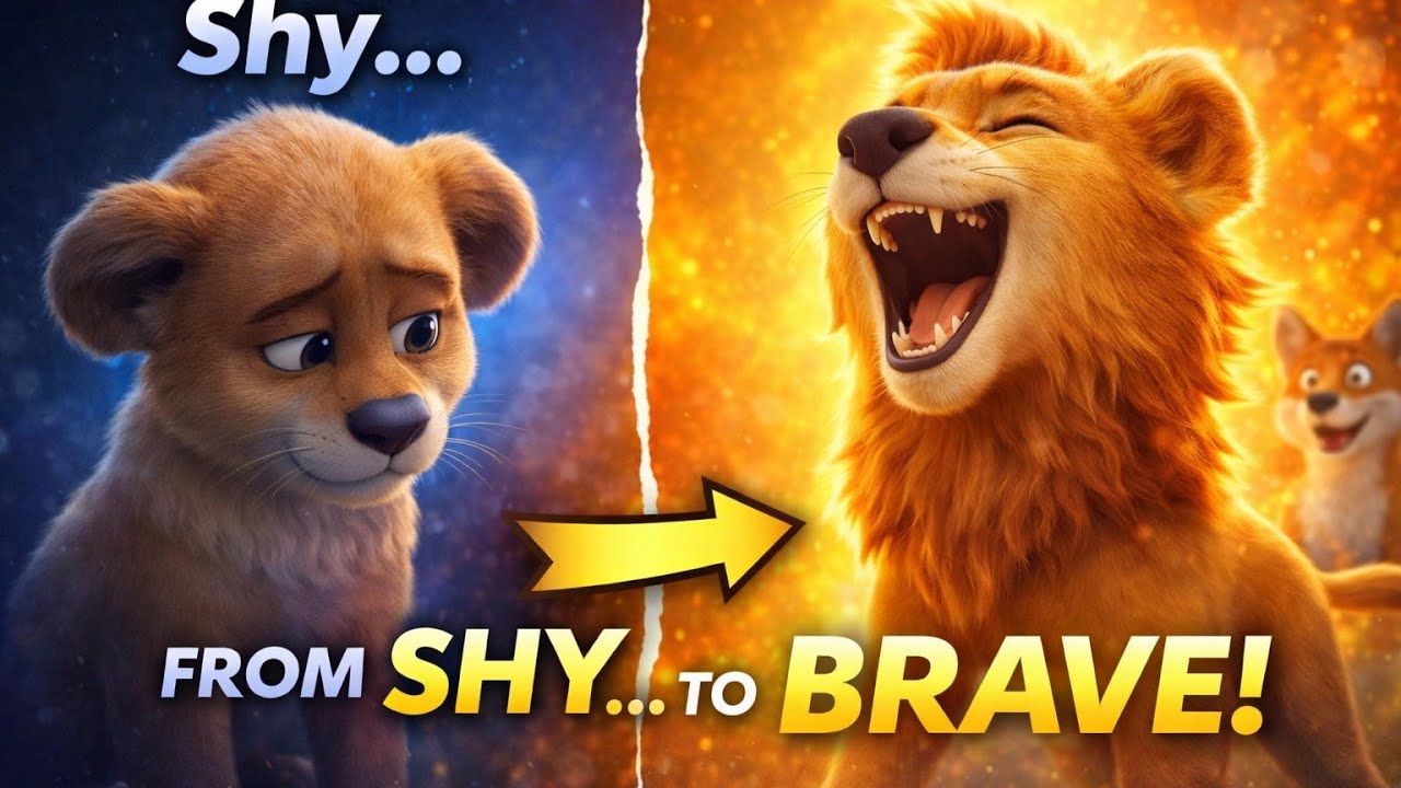The Shy Lion Who Found His Roar 🦁 | An Inspirational Story About Courage & Confidence 💪