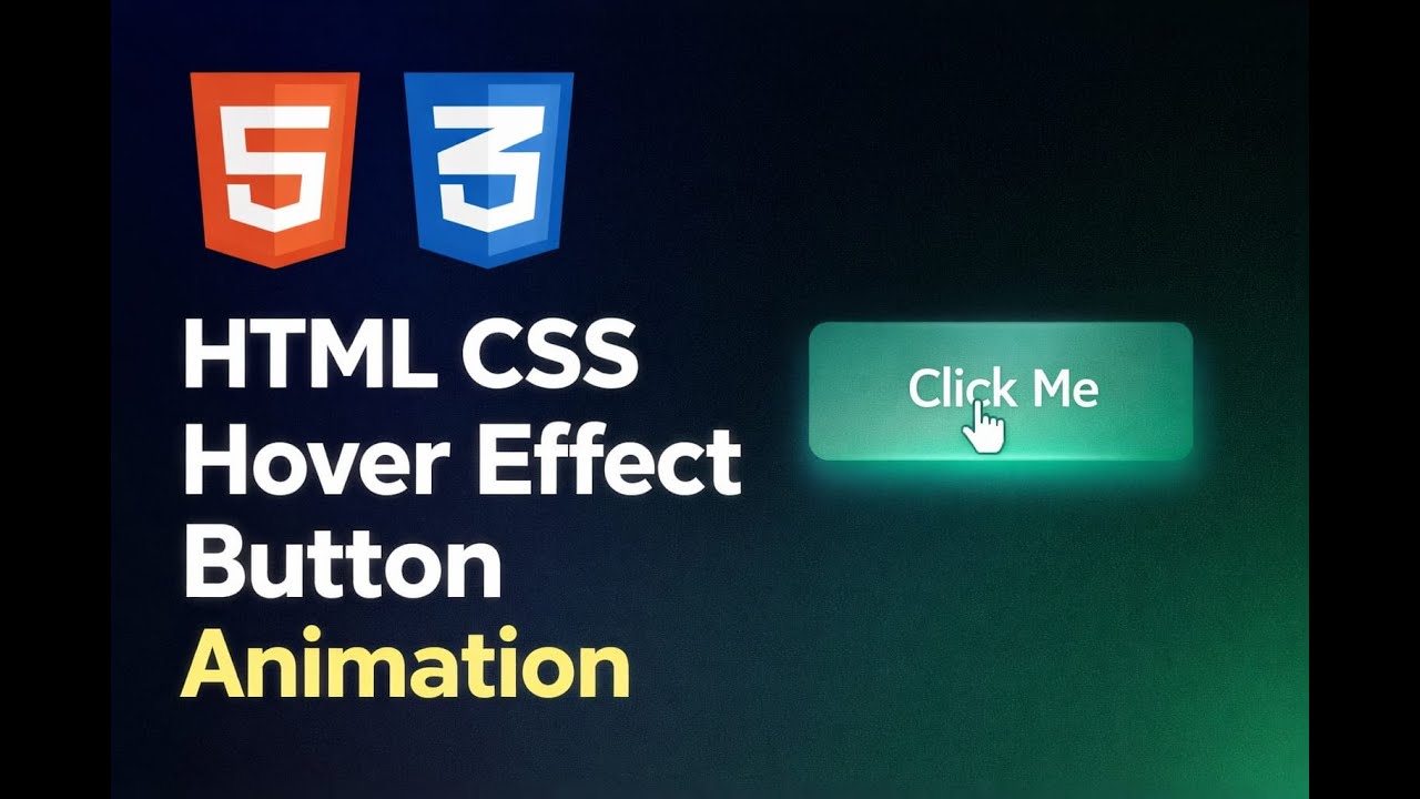 HTML CSS Hover Effect Button Animation | Modern UI Button Design ...