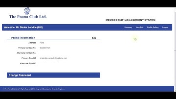Poona Club Membership Management System