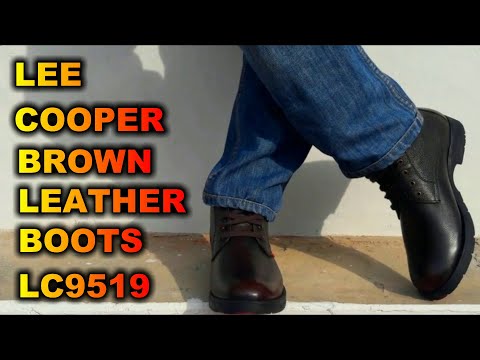 Lee Cooper Men's Brown Leather Boots 