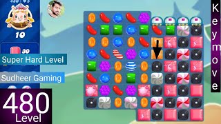 Candy crush saga level 480 । Super Hard level । No boosters । Candy 480 help। Sudheer CC Gaming