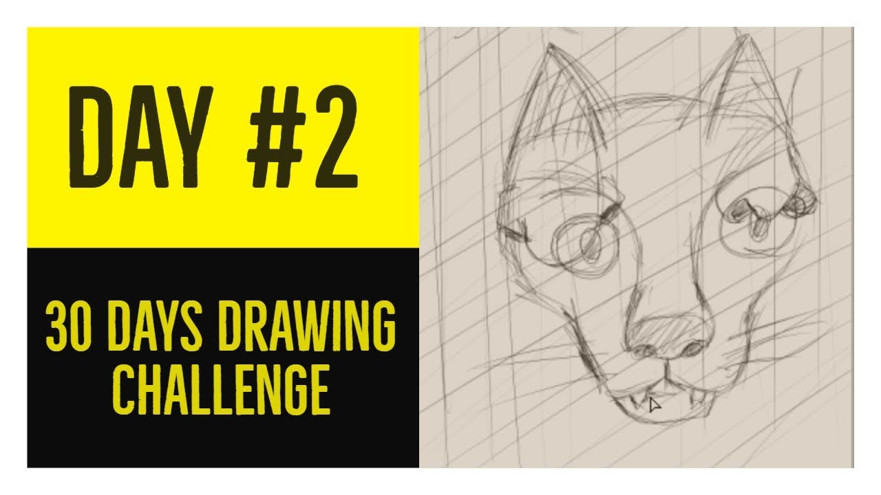 Day #2: 30 Days Drawing challenge - YouTube