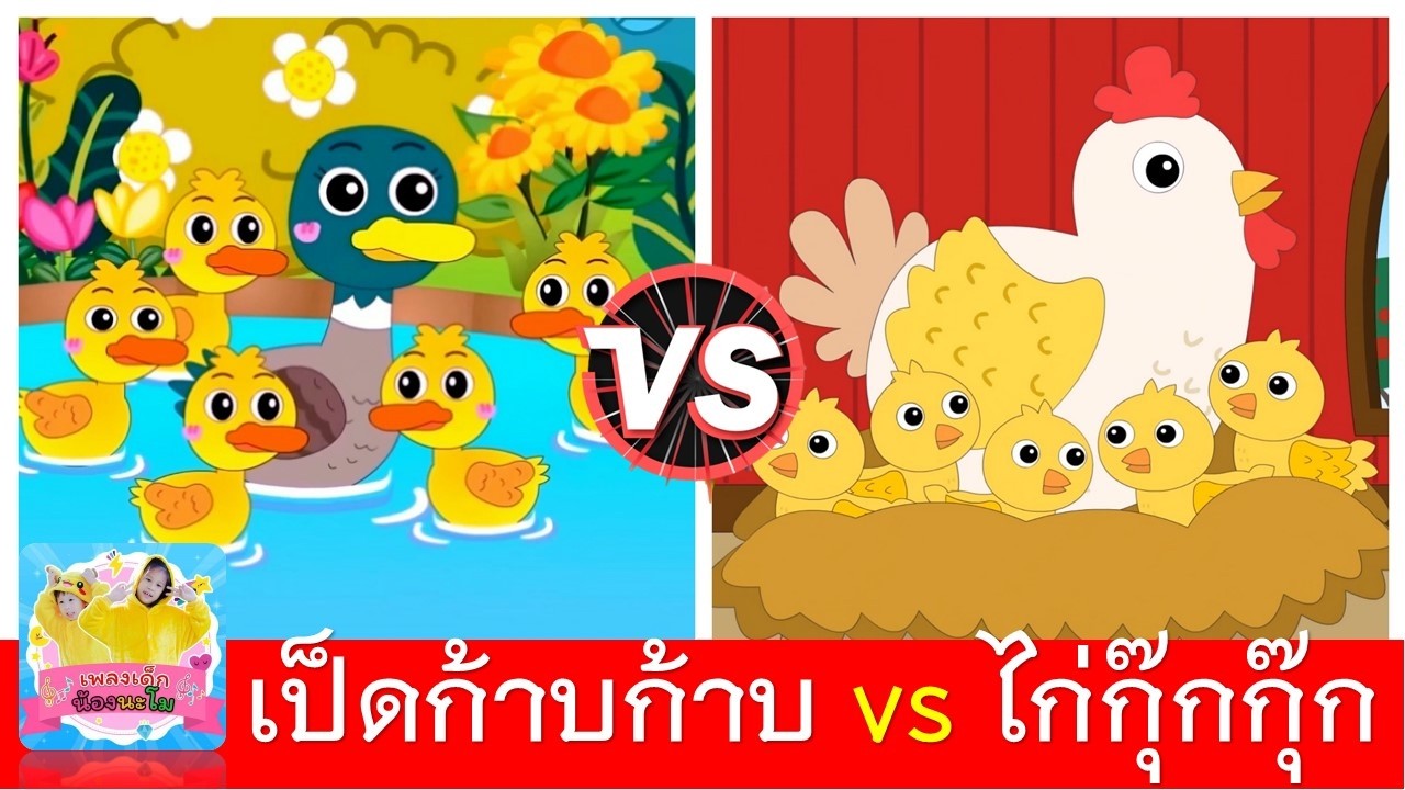 เป็ดก้าบก้าบ vs ไก่กุ๊กกุ๊ก