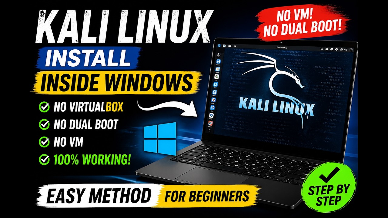 kali linux install wsl and basic command of kali - YouTube