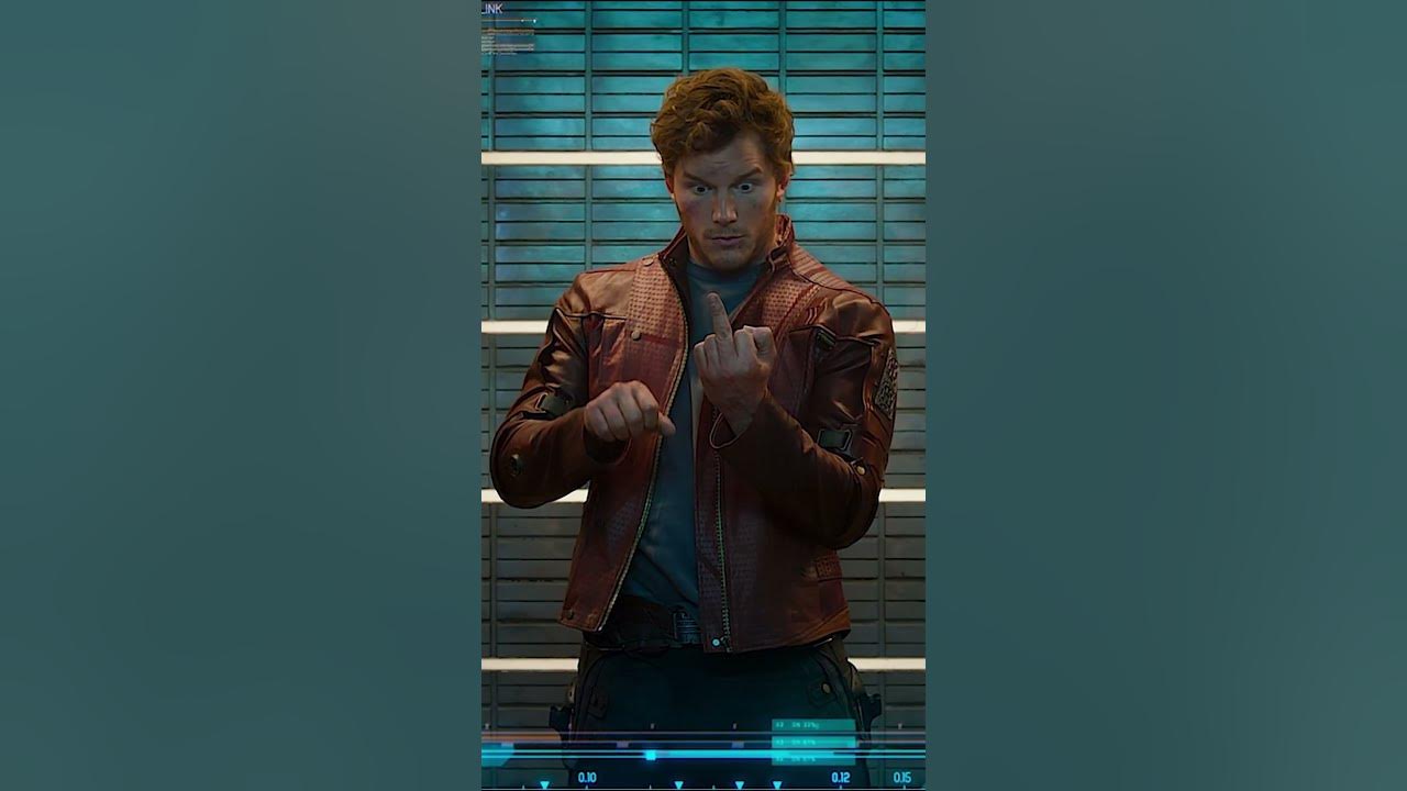 Guardians Of The Galaxy Middle Finger Gif Guardians of the Galaxy | Star-Lord Middle Finger Scene #viral #mcu