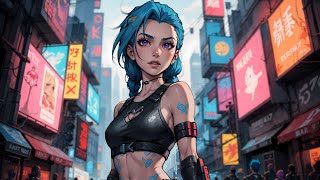 Cyberpunk 2077 | JINX in Tokyo City | Synthwave Music