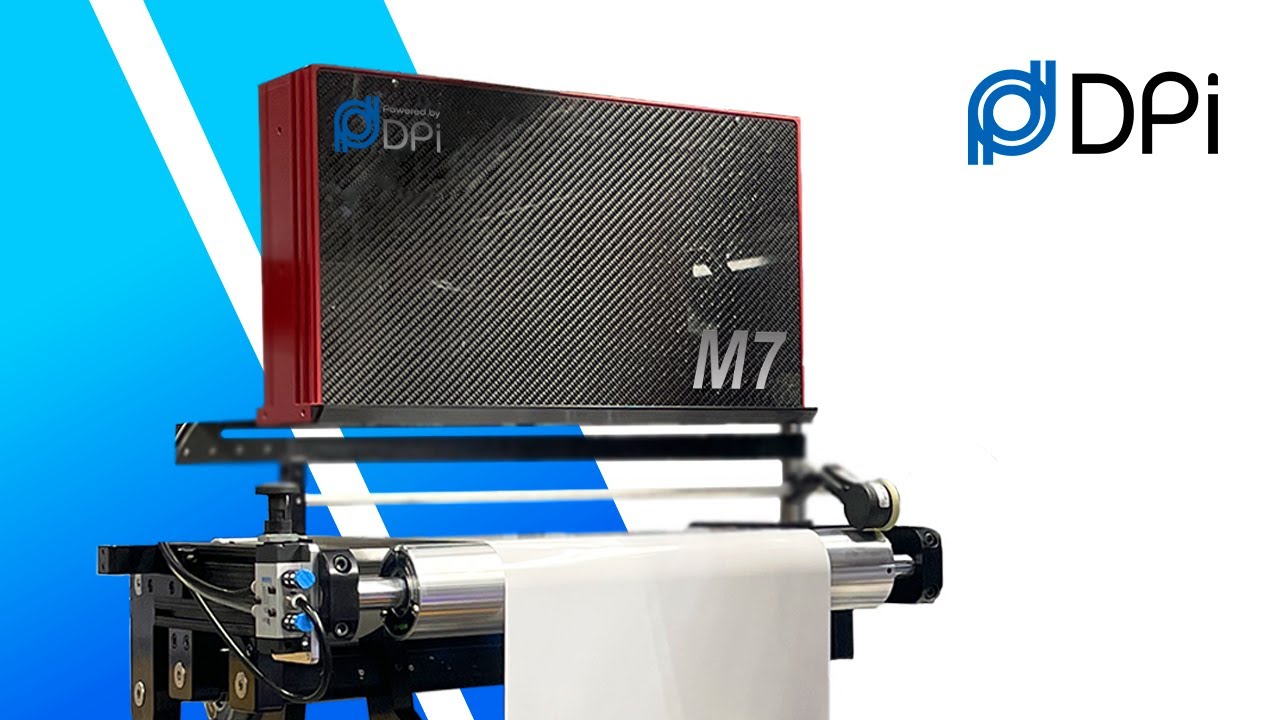 DPi Hawk M7 13" UV Inkjet Cruising on a Flexo Press