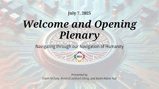 REA2025 Welcome and Opening Plenary