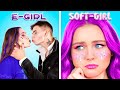 Good vs Bad Girl | Types of Mermaid Girls! From Soft to E-Girl Makeover for Boyfriend