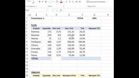Excel Tuto 8 : Saisie semi-automatique de formules