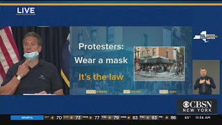 Cuomo To Protesters: Wear A Mask, Not A Chin Guard