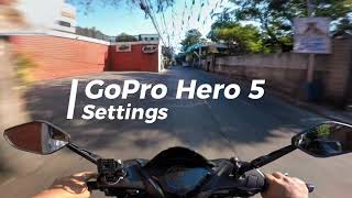 Gopro Hero 5 Settings for Cinematic Motion Blur - Motovlog POV